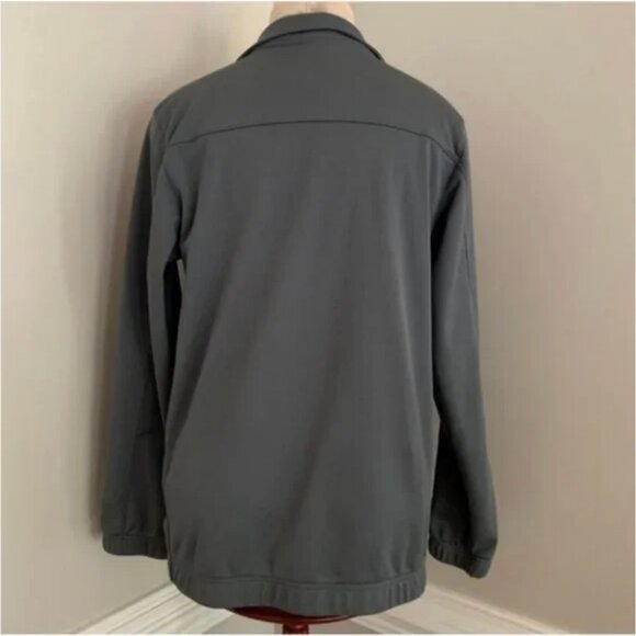 Nike Full Zip Windbreaker Gray with Orange Strip Youth XL - Picture 2 of 8
